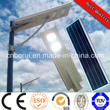 5 W 12V Panel solar y batería de litio Aleación de aluminio LED Luz de calle solar Housing Bridgelu Luz de calle integradora LED